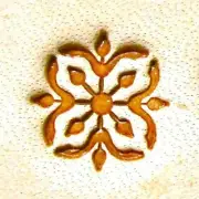 Craft Sha Leathercraft Tool 10mmx10mm E483 Ornate Pattern Custom Leather Stamp