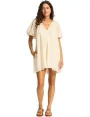 [Seafolly] Mini Babydoll Dress in Cream