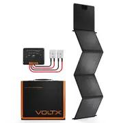 VoltX 12V 160W Mono Solar Blanket Folding Solar Panel Kit Portable Camping PERC Tech