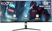 Kogan Infinity 38" Curved Ultrawide WQHD+ 144Hz 1ms FreeSync USB-C Gaming Monitor (3840 x 1600) - KAMN38UQCWA - 38 Inch