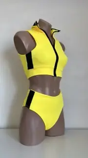 Schminke Dream kill Bill set pole wear dance zip off vest high leg bottoms