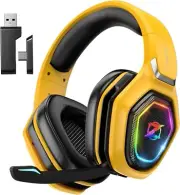30-Hour Wireless Gaming Headset - Noise Cancelling Mic & Memory Foam Comfort
