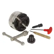 VINWOX SCK4-3.75 Wood Lathe Key Chuck, 3-3/4inch Wood Lathe Gear Chuck with 1...