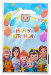 10 Pack Cocomelon Party Loot Bags Treat Bags JJ Yoyo Tomtom