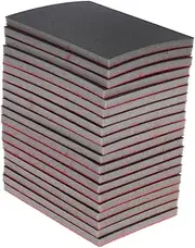 BUGUUYO 20 Pcs Sanding Sponges Assortment Pack to Grit Sandpaper for Auto Body and Furniture Compact for and Handling