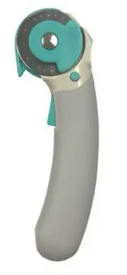 Christa Watson Rotary Cutter 45mm Soft Touch, Grey