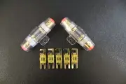 4 6 8 10 GAUGE MINI ANL FUSE HOLDER (2) W (5) 100 AMP FUSES AFC MIDI FUSES HIGH