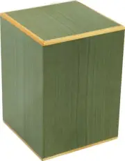 Large/Adult 210 Cubic Inches Green Box Wood Cremation Urn for Ashes