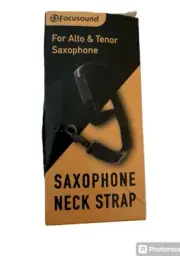 Saxophone Neck Strap Soft Sax Leather Padded Strap For Alto & Tenor Saxophones