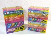【SEALED Lot of 20】AXIA A1 COLOR 74 & 80min TypeI Normal Bias Audio Cassette Tape