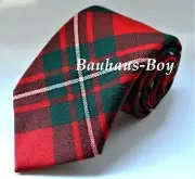 NECK TIE TARTAN MACGREGOR RED MODERN 100% PURE WOOL KILT MADE IN SCOTLAND MENS