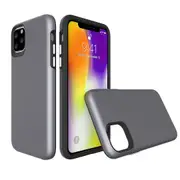 For iPhone 11 Pro Max Case, Shockproof Protective Strong Cover Grey