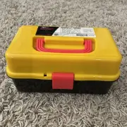 **NEW** Bumblebee Black/Yellow/Red 10”inch Tool/Tackle/Make-Up Box w/3 Trays