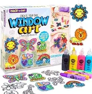 Made By Me Create Your Own Window Art, Paint Your Own DIY Suncatchers, Fun Staycation Activity or Birthday Party Idea, Arts and Craft Kits for Kids Ages 6, 7, 8, 9