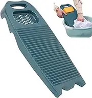 Washboard for Hand Washing Clothes, 17.7x8 Plastic Wash Board with Soap Holder & Hanging Hole, Non Slip Rectangle Washing Board for Laundry Home School Dormitory, Washboard, for Hand Wash