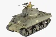 912131A Forces of Valor M4A3(75)W Sherman 1/32 Model US Army 10th Tank Btn w/1
