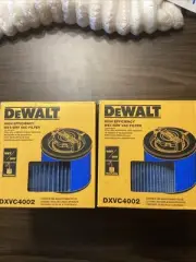 DEWALT DXVC4002 Wet/Dry Shop Vacuum Blue Fine Dust Filter high efficiency New 2