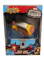 Vtg Silverlit Toys IRONMAN I/R RC Micro Racer Car 85148 Super Hero Squad 2009
