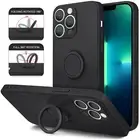 For iPhone13/12 Pro/Max Magnetic Ring Stand Case Shockproof Liquid Silicone case