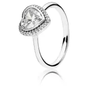 Authentic PANDORA Sparkling Love Heart Ring 190929CZ 58 EU/8.5 US