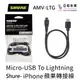 Shure AMV-LTG iphone Lightning Micro USB 麥克風 MV7 MV88 轉接線