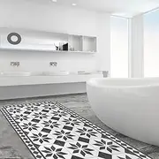 CREARREDA Kitchen Mat Non-Slip and Washable Vinyl Kitchen Runner 100% Made in Italy Vinyl Kitchen Rug Kitchen Mats for Floor