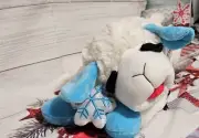 Christmas XL Multipet Snowflake Lambhop plush 19" NWT
