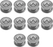 EMSea 10PCS Grass Trimmer Head Eyelets Aluminum Alloy Sleeve String Trimmer Garden Brush Cutter Parts Accessories for Garden Agricultural