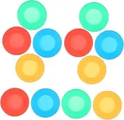 Totority 12pcs Silicone Case Diaphragm Cover for Replacement Parts Cover Septum Bell Jar Replacement Kit Assorted Color