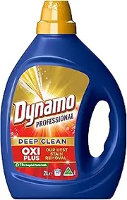 Dynamo Professional Oxi Plus Laundry Detergent 2L, 40 Washloads, Washing Liquid for Superior Stain Removal of Stubborn Stains Deep within Fabrics, Advanced Enzyme Formula