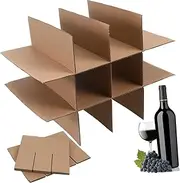 jojofuny 10pcs Shipping Box Dividers, Glass Moving Box Divider, Packing Box Dividers, Corrugated Dividers, for Wine Glassware Kitchen Dish Packing Moving Boxes Kits