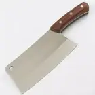 Full Tang Cleaver Knife Stainless Steel Wood Handle Chef Slicing Beef Butcher XL