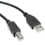 15ft USB 2.0 Cable Type A Male to Type B Male BLACK 10U2-02215BK