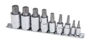 Titan 16144 Triple Square Socket Set - 9 Piece