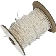 Vintage lace trimmings Faux pearl stringed priced per yard