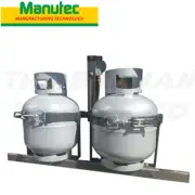 MANUTEC LARGE ADJUSTABLE GAS BOTTLE HOLDER IN-LINE KIT Trailer Caravan Part