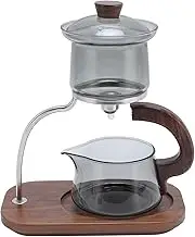 Glass Tea Pot - 350ML Magic Glass Teapot with Lid and Stand, Magnetic Water Separation Filter Kungfu Tea Maker for Home