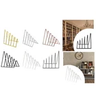 Desk Triangle Bookshelf File Folder Sorter Magazines Mails Bookend Organizer