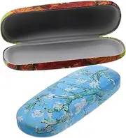 [CALLARON] 2pcs Sunglass Case Pu Eyewear Organizer for Travel Protective Glasses Container for Women and Men Stylish and Multi-functional Glasses Holder