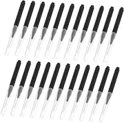 EXQUIMEUBLE 50pcs Black Interdental Brushes for Gum Care and Plaque Removal Ergonomic Tooth Gap Cleaner with Durable Bristles for Fresh Breath and Comfortable Grip