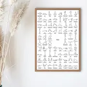 FIT BALANCED Yoga Poster A2 76 Yoga Exercises Asanas