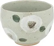 Tatara 21433 Loose Bowl, Yunomi Cup, 9.5 fl oz (280 cc), Loose Bowl, Retro White Camellia, Ceramic, Made in Japan