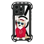 iPhone 16 Pro Ultra Bounce Case MagSafe Compatible Hipster Corgi