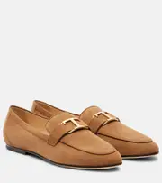 [Tod's] Tod's T Timeless suede loafers AU 7.5 brown