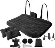 Inflatable Air Mattress | Portable Back Seat Bed with Air Pump for Car Travel and Camping