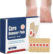 Mirpuytn Foot Corn Remover, Heel Callus Remover | Blister Removal Patches with Hole, Foot Care Plaster for Corns, Callus, Or Plantar Warts
