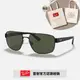 【RayBan 雷朋】雙槓太陽眼鏡(RB3663-002/31 60mm)