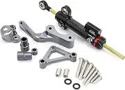Motorcycle steering damper For DUCATI For Monster 696 796 795 1100 1100S 2008 - up Motorcycle Modified Steering Damper Stabilizer Mounting Bracket Support Kit