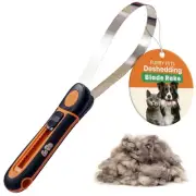 Deshedding Blade Rake, Adjustable Professional Dematting Grooming Tool, Stain...