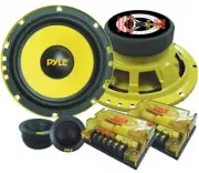 2-Way Custom Component Speaker System Set 6.5” 400-Watt Car Audio Base Surround